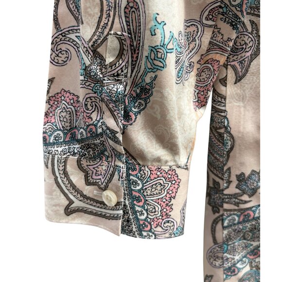 Chico’s Paisley Print Tunic – Size 0 – No Iron, 100% Cotton - Picture 4 of 8